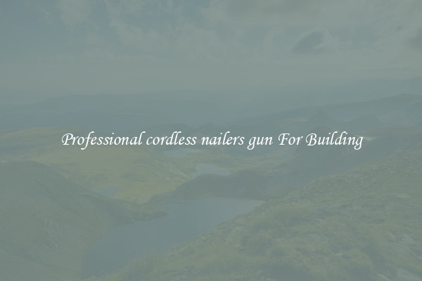Professional cordless nailers gun For Building