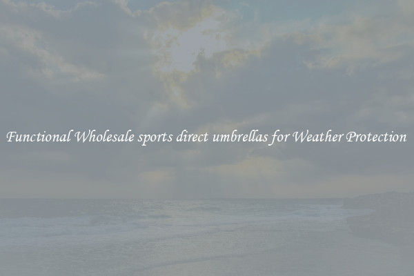 Functional Wholesale sports direct umbrellas for Weather Protection 