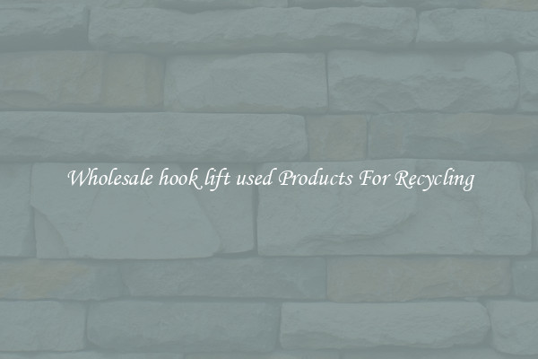 Wholesale hook lift used Products For Recycling