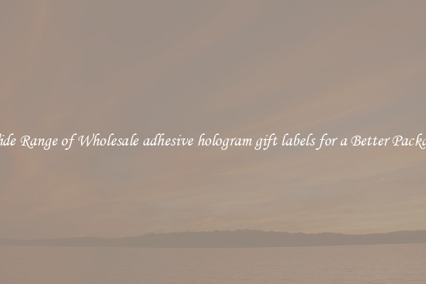 A Wide Range of Wholesale adhesive hologram gift labels for a Better Packaging 