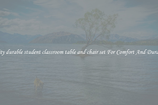 Quality durable student classroom table and chair set For Comfort And Durability