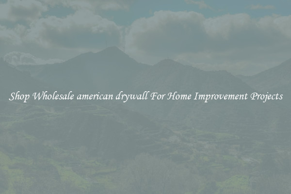Shop Wholesale american drywall For Home Improvement Projects