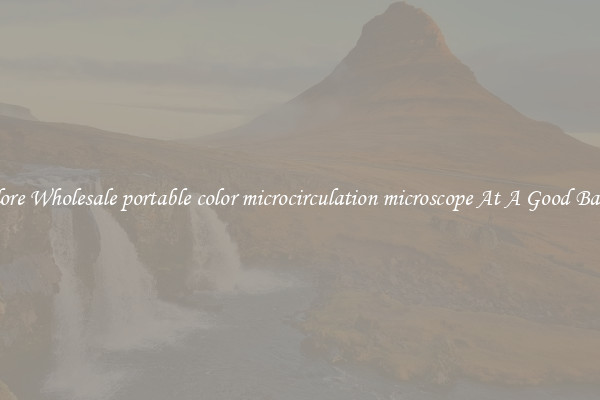 Explore Wholesale portable color microcirculation microscope At A Good Bargain
