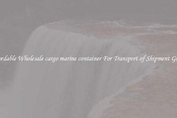 Affordable Wholesale cargo marine container For Transport of Shipment Goods 