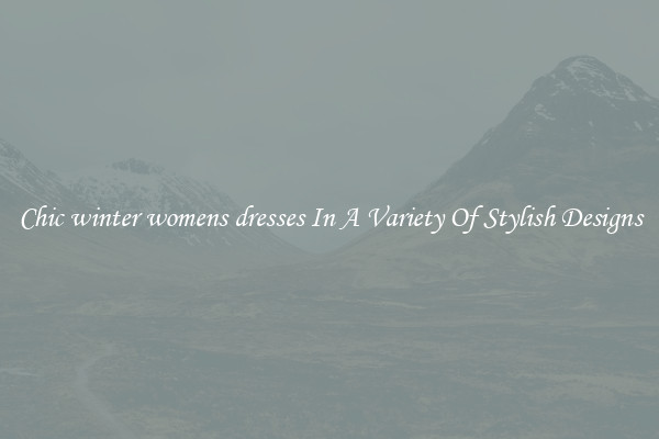 Chic winter womens dresses In A Variety Of Stylish Designs