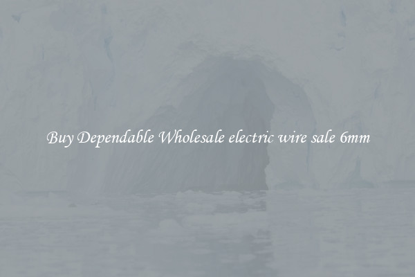 Buy Dependable Wholesale electric wire sale 6mm